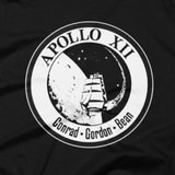 NASA T-Shirt - Apollo 12 Lunar Landing Patch graphic tee (Close-Up)