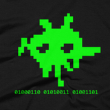 8-bit FSM t shirt close-up