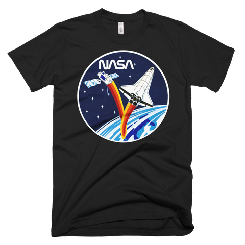 NASA T-Shirt - STS-37 Mission Inspired graphic tee w/ Worm logo