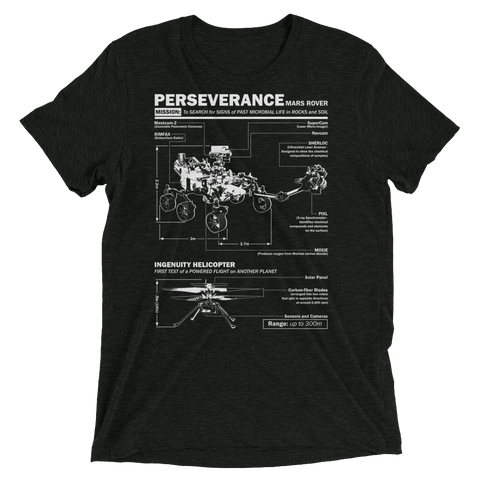 Perseverance Mars Rover and Ingenuity Helicopter tee shirt