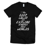 STAR TREK t shirt - Keep Calm and Explore Strange New Worlds (TNG)