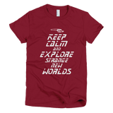 STAR TREK t shirt - Keep Calm and Explore Strange New Worlds (TNG)
