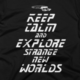 STAR TREK t shirt - Keep Calm and Explore Strange New Worlds (TNG)