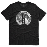 Saturn V Rocket Silhouette and Moon graphic tee