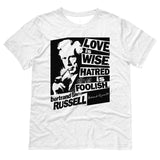 Bertrand Russell - Love is Wise t shirt