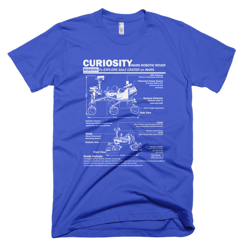 Curiosity Mars Rover t shirt (Blue)