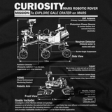 Curiosity Mars Rover t shirt close-up