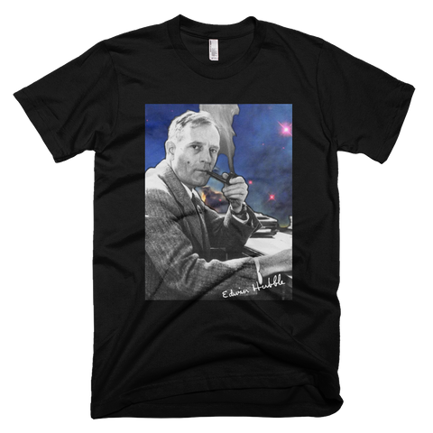 Edwin Hubble graphic astronomy t shirt