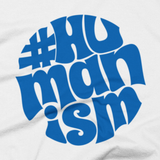 Hashtag Humansim t shirt (close-up)