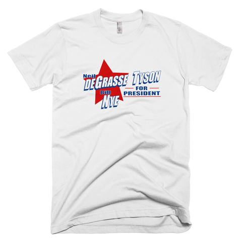 Neil deGrasse Tyson and Bill Nye for President shirt (White)