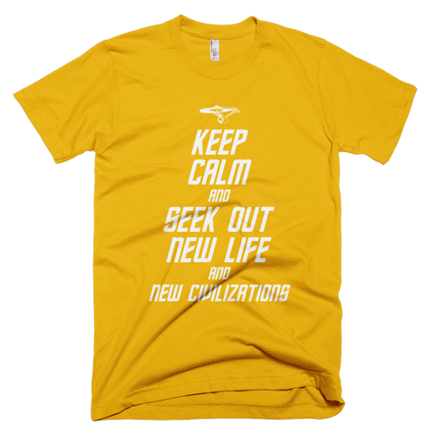 STAR TREK t-shirt - Keep Calm and Seek Out New Life and New Civilizations