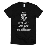 STAR TREK t-shirt - Keep Calm and Seek Out New Life and New Civilizations