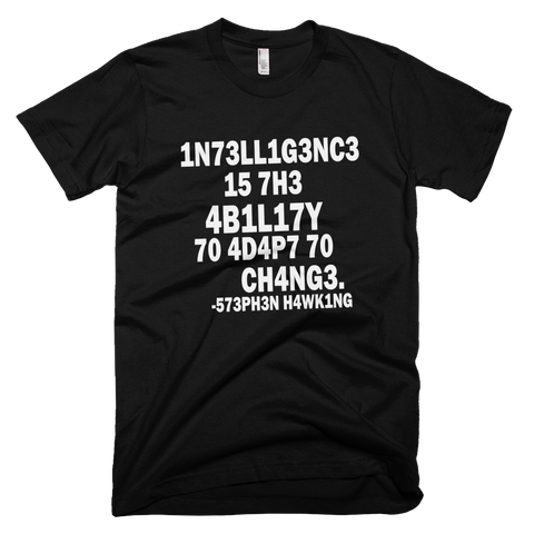 Stephen Hawking t shirt (Black)