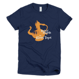 Bertrand Russell's Celestial Teapot t shirt Women's (Navy)