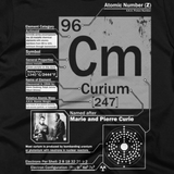 Curium t shirt (close-up)