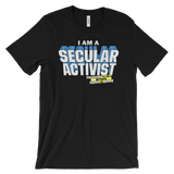 I AM A SECULAR ACTIVIST t-shirt—Protecting the Wall between Church and State