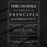 Isaac Newton's Mathematical Principles of Natural Philosophy t shirt (Close-Up)