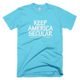 Keep America Secular shirt (Aqua)