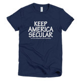 Keep America Secular shirt women's (Navy)