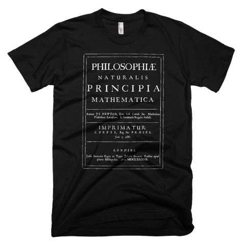 Isaac Newton's Mathematical Principles of Natural Philosophy t shirt