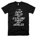 STAR TREK t shirt - Keep Calm and Explore Strange New Worlds (TNG)