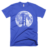 Saturn V Rocket Silhouette and Moon graphic tee