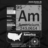 Americium t shirt close-up