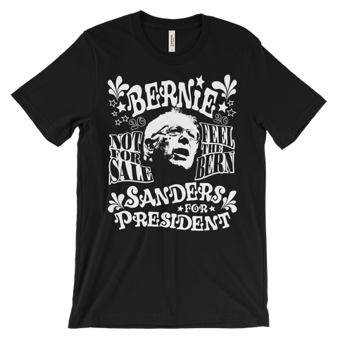Bernie Sanders for President 60's style t shirt - Hippie tee