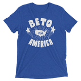 Beto for President Blue triblend tee