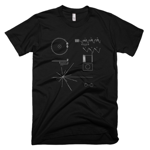 Voyager Golden Record t shirt (Black)