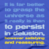 Carl Sagan - Grasp the Universe t shirt close-up