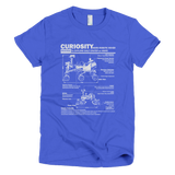 Curiosity Mars Rover t shirt Women's (Blue)