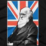 Charles Darwin shirt (Black) close-up