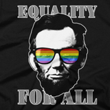Ab Lincoln EQUALITY FOR ALL tee close-up