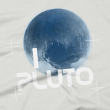I Heart Pluto t shirt close-up