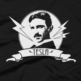 Tesla t shirt close-up
