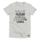 Richard Dawkins - Value the Future shirt women's (Silver)