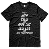 STAR TREK t-shirt - Keep Calm and Seek Out New Life and New Civilizations (TOS)